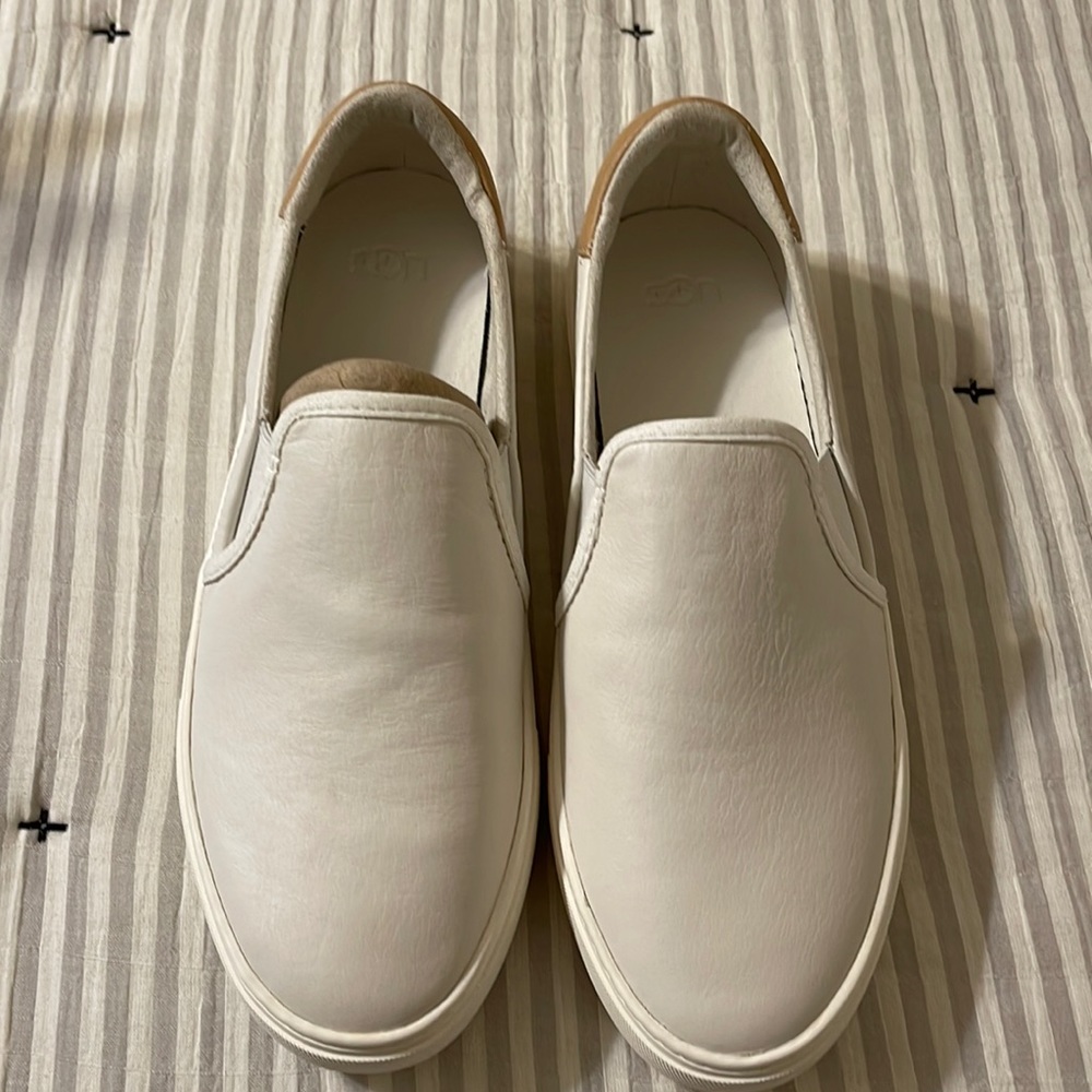 UGG White Slip-On Sneakers